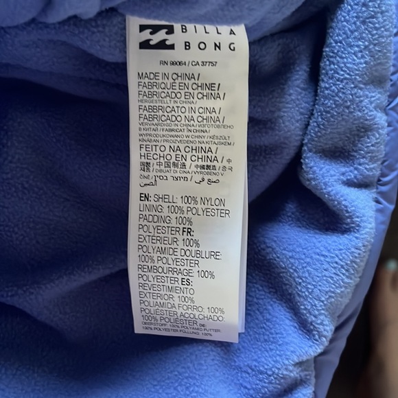 Billabong puffer coat - Picture 10 of 12